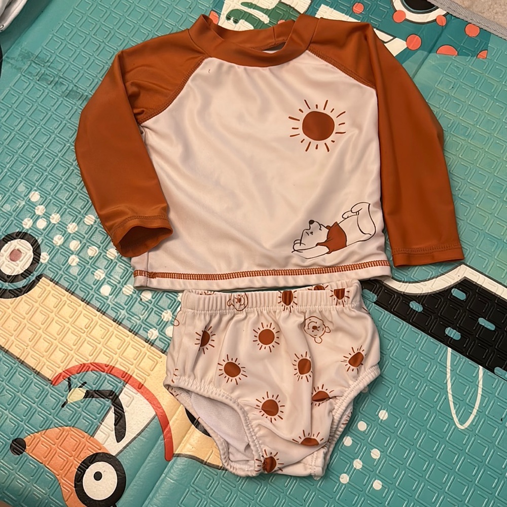 Disney baby unisex swim suit set